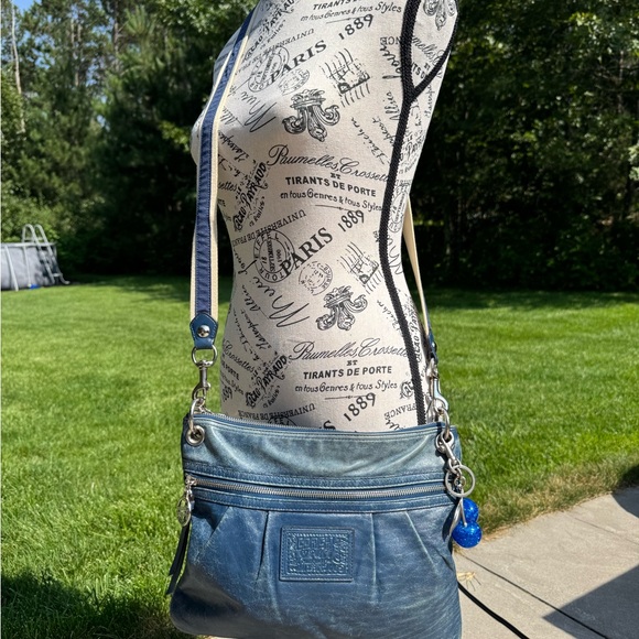 Coach Legacy Leather Hobo Bag - Blue - Picture 6 of 8